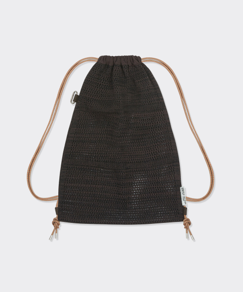 MUSINSA公式 | KNITLY ネットロープニットバックパック_ディープブラウン