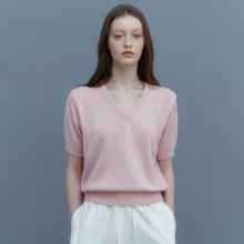 Naomi V-neck half knit