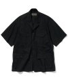 4pocket collar s/s jacket black