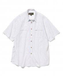 stripe s/s shirt white