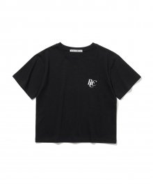RCC Logo Crop T-shirt [BLACK]