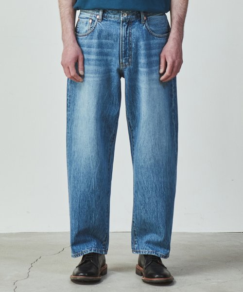 유니폼브릿지(UNIFORM BRIDGE) wide crop denim pants indigo washed - 84,150 | 무신사 스토어