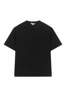 [23SS] LJS41133 블랙 세미오버핏 크링클 티셔츠