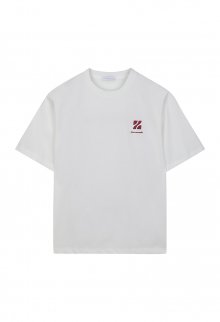 [23SS] LJS41147 아이보리 세미오버핏 백조 프린트 티셔츠