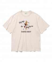 flying tiger s/s tee ivory