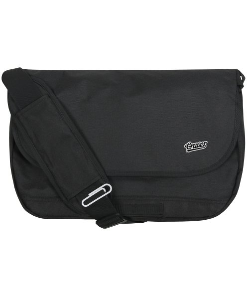 그레이버 백 앤 에이씨씨(GRAVER BAG AND ACC) [BAG&ACC]베이스볼 블랙 로고자수 크로스 메신저백_블랙 - 사이즈 & 후기 | 무신사