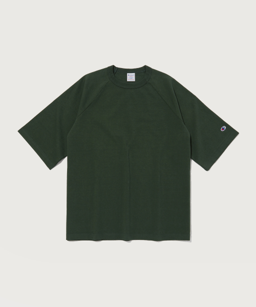 챔피온() T1011 7oz 루즈핏 나그랑 반팔 티셔츠 Dark Green (Made in USA) 상품 이미지