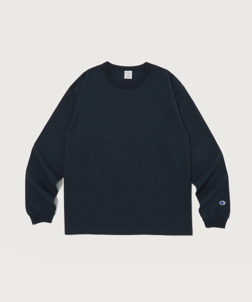 챔피온() T1011 7oz 루즈핏 긴팔 티셔츠 Normal Navy (Made in USA) 상품 이미지