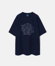 DML Stitch Logo Short Sleeve T-shirt T78 Navy