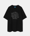 다이아몬드 레이라(DIAMOND LAYLA) DML Stitch Logo Short Sleeve T-shirt T78 Black