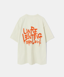 Unrelenting Graffiti Short Sleeve T-shirt T79 Cream Beige