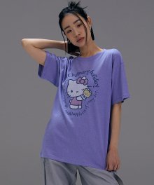 [오디너리 X 헬로키티] 피그먼트 티셔츠 [BLUE]