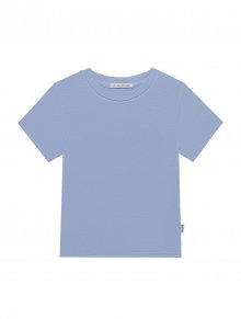 베이직 슬림 티셔츠 - 블루