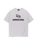 Spin logo cotton over fit T-shirt - LIGHT GREY