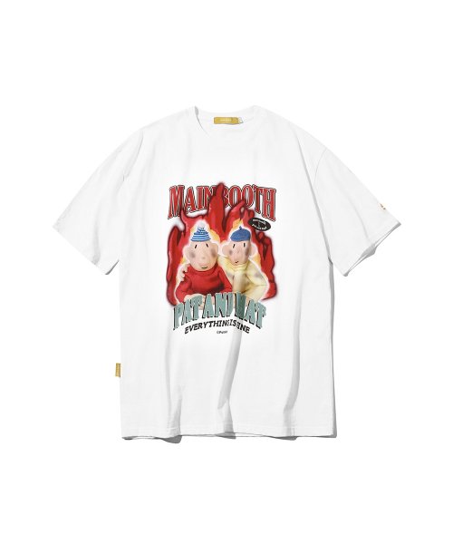 [Pat&Mat] Burning T-shirt(WHITE)