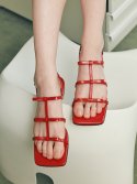 인더스타(INTHESTAR) IS_231466 RURU Square Ribbon Sandals (3colors)