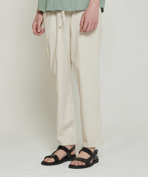 Зауженные брюки под лен [4 COLORS]