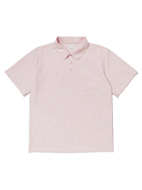 Мужское поло BASIC с коротким рукавом_PALE PINK