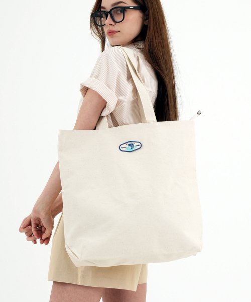 MUSINSA | エイボン Fisherman Cotton Big Tote Bag Ivory