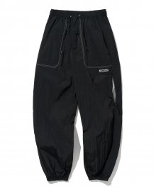 zip training pants black