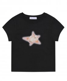 MF STARRY CAT TEE-BLACK