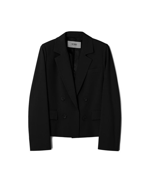 Женский кроп-жакет (BLACK) (HZ2JK50_39)