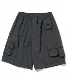 multi pocket short pants charcoal