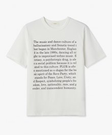 레이브 히스토리 반팔 티셔츠 (화이트)