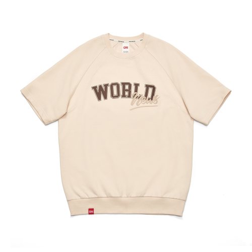 씨엔엔 어패럴(CNN APPAREL) 스타일 월드 스웨트 셔츠 IVORY - 79,000 | 무신사 스토어