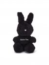 MATIN BLACK BUNNY TOY KEYRING IN BLACK