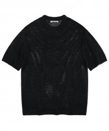 GROWTH RING HALF KNIT [CHARCOAL]