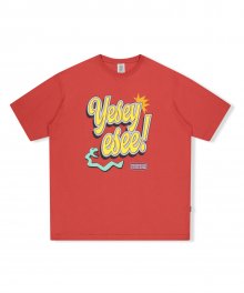 Y.E.S Yell Out Tee Brick Red