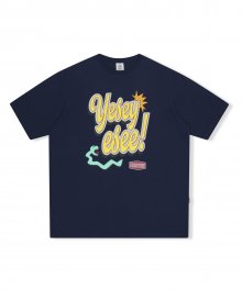 Y.E.S Yell Out Tee Navy