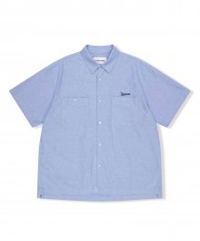 Oxford S/S Comfort Shirt Blue