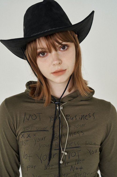 drawing hoodie khaki