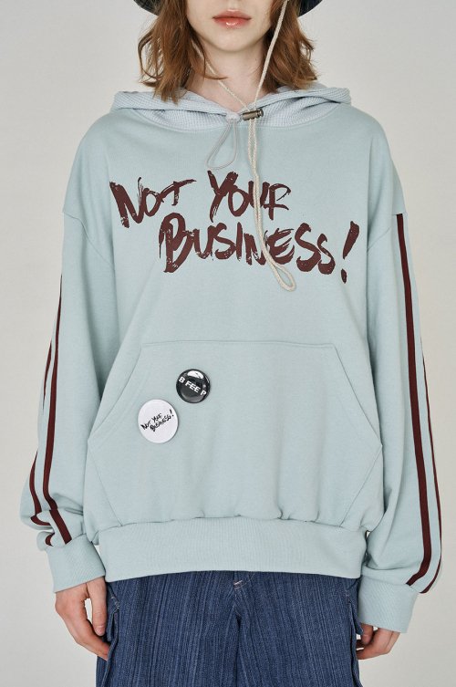 taping hoodie mint