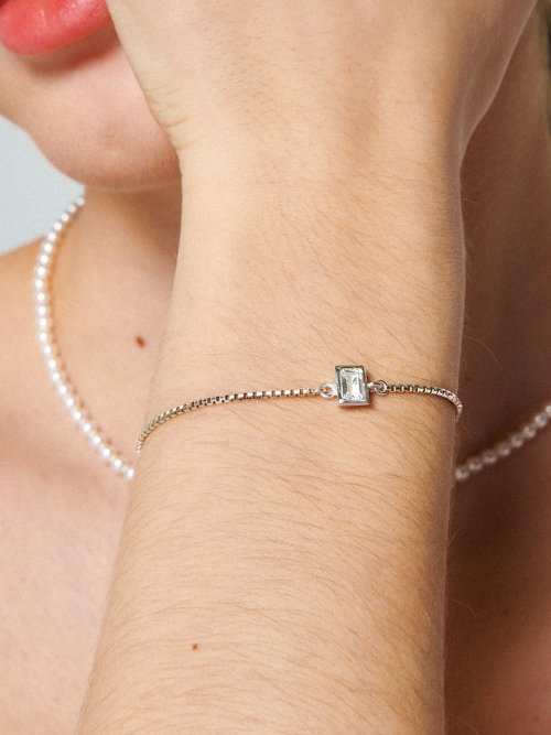 유니제이(UNI.J) ST Lucente Silver Bracelet Ib270[Silver] - 후기 | 무신사