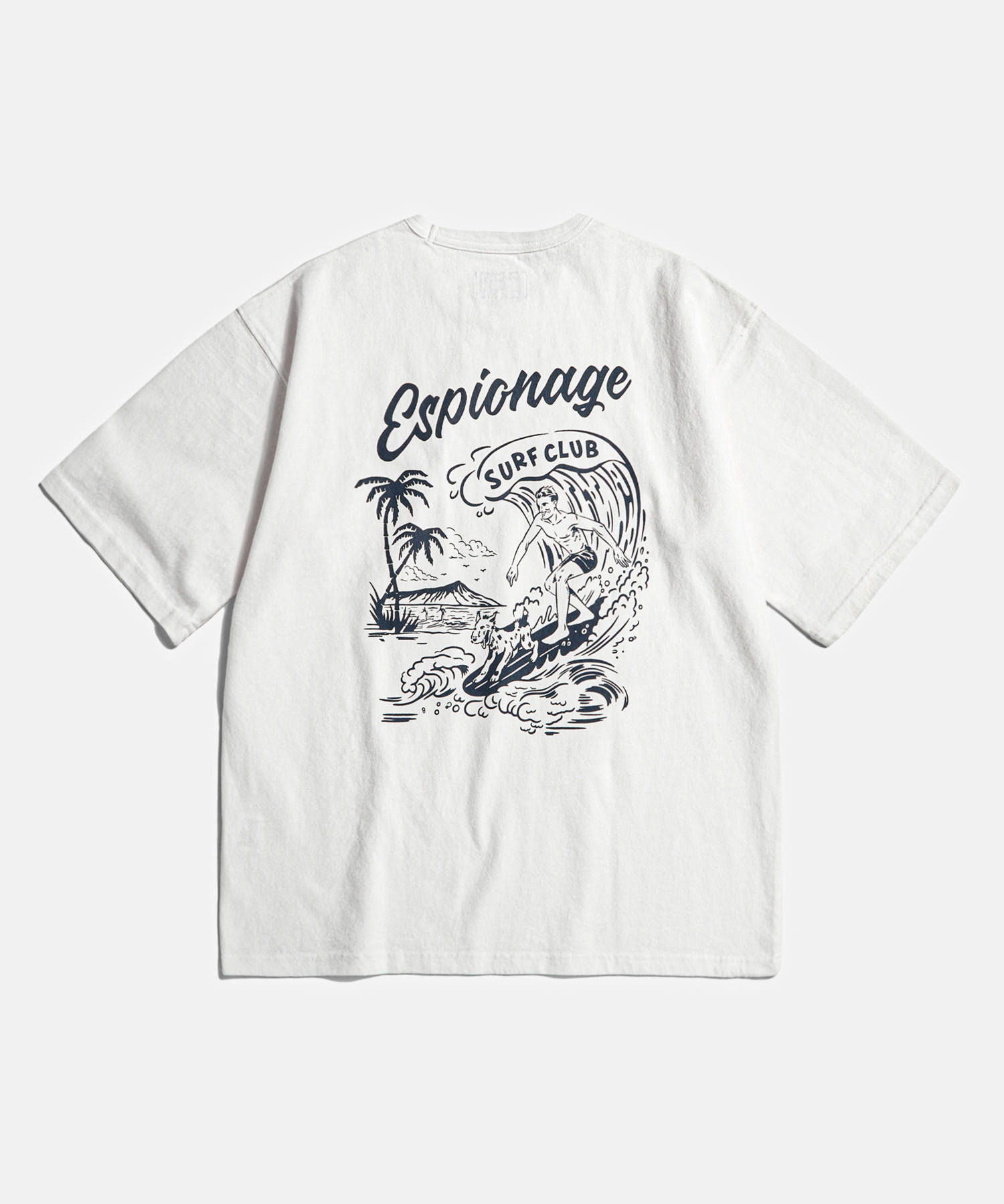 surf club heavyweight tee off белый