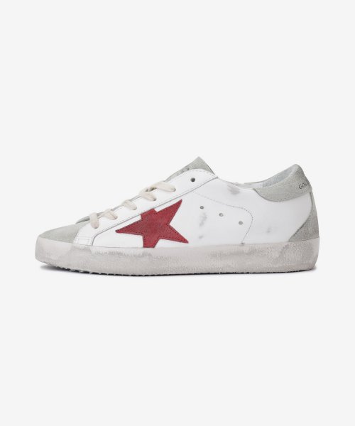 golden goose sneakers with red star