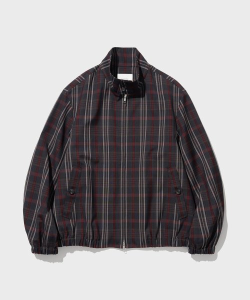 TOM BLOUSON JACKET (RED GREY CHECK)