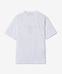 프라다(PRADA) 남성 로고 반소매 티셔츠 - 화이트 / UJN8151052F0009