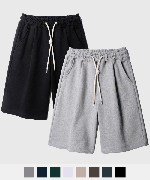 [2PACK] flash summer one tuck half pants 2PACK SOSP2483
