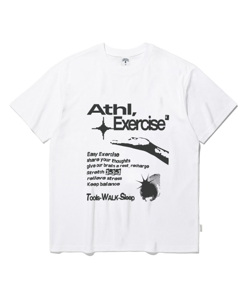 ATHL. EXERCISE HAND ARCHIVE t-SHIRT белый