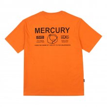 [P X MERCURY] BACK LOGO PRINTING T SHIRTS ORANGE_FP2KT48U