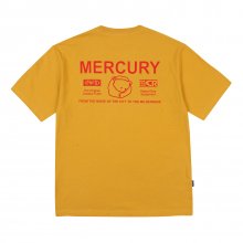 [P X MERCURY] BACK LOGO PRINTING T SHIRTS YELLOW_FP2KT47U