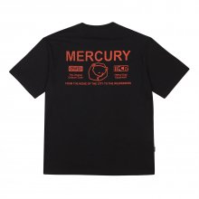 [P X MERCURY] BACK LOGO PRINTING T SHIRTS BLACK_FP2KT46U