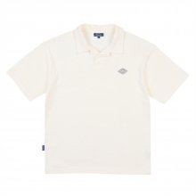 [P X MERCURY] TERRY COLLAR SHORT SLEEVE OFF WHITE_FP2KT95U