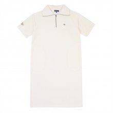 [P X MERCURY] TERRY POCKET OUT STITCH DRESS WHITE_FP2KS90F