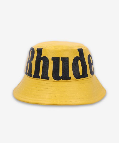 Black and cheap yellow bucket hat