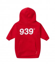 DOGGY 939 LOGO HOOD (DEEP RED)